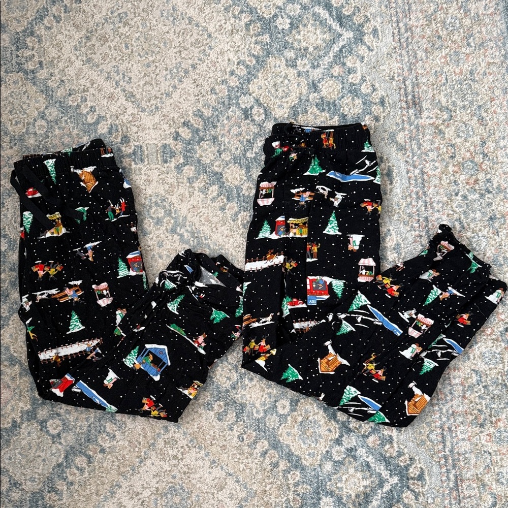 Old Navy His & Hers Holiday Pj bottoms